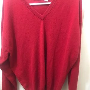 TSE 100% Cashmere sweater size XL Red